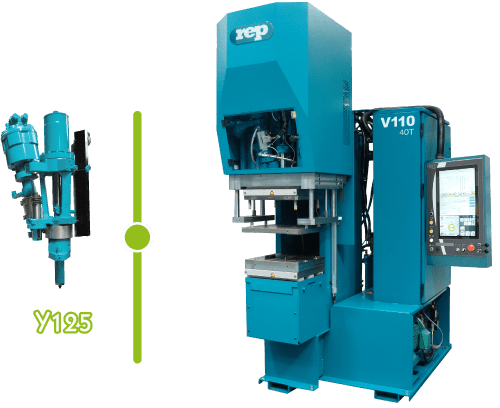 tie-bar-less injection molding machine V110 Y125 |c-frame for rubber injection|production of rubber profiles