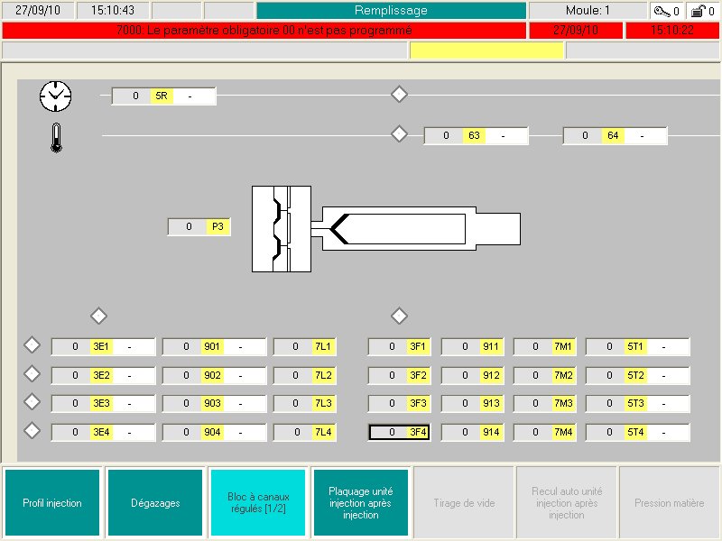 Servobloc screenshot Closed loop control of speeds and vavle position - sequential control via REP Servobloc