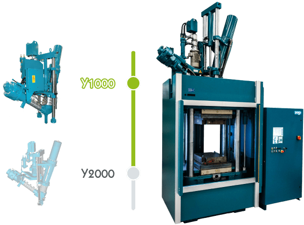 REP lean range V510 Core Y1000 : inexpensive rubber injection machines